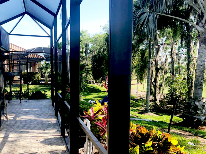 Florida Pool Cage Painting